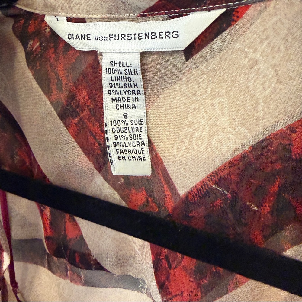 Diane Von Furstenberg Chevron Patterned Dress - image 5